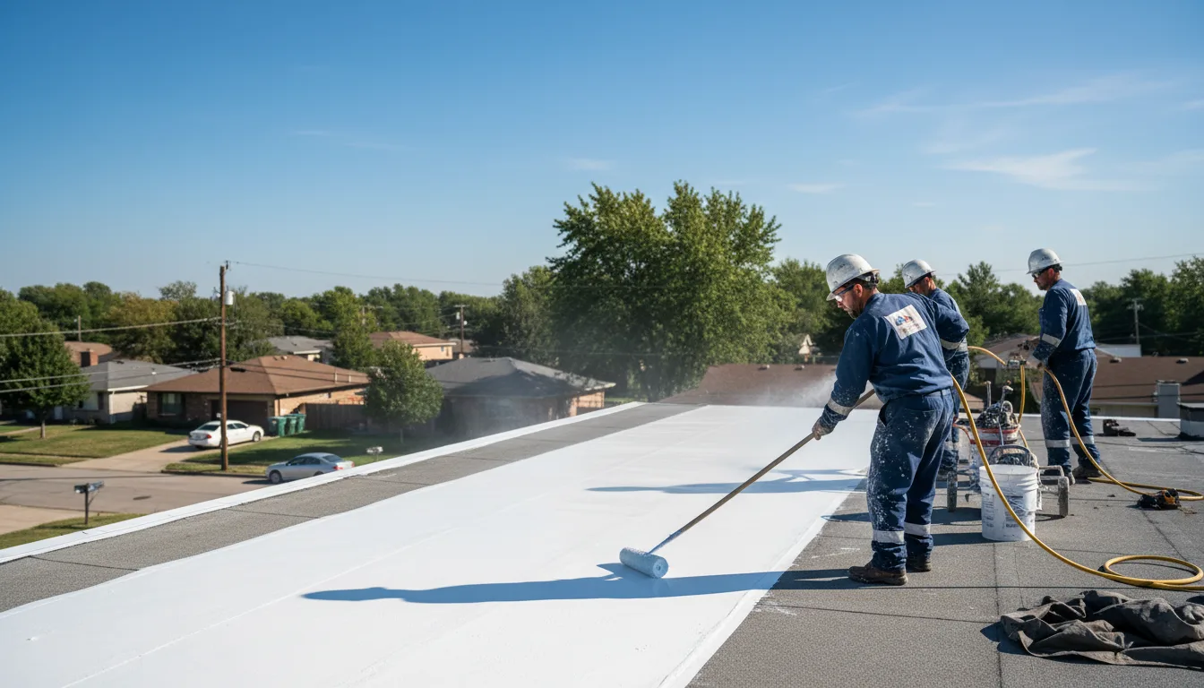 Commercial roof coating in Knightsville, IN near me